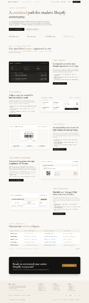 VendoShift — Multi-Store Shopify Operating System & Cloud Retail POS